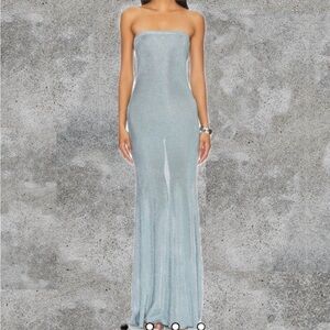 Gorgeous Narissa Metallic Knit Maxi Dress |
Sky Blue Sky Blue / M